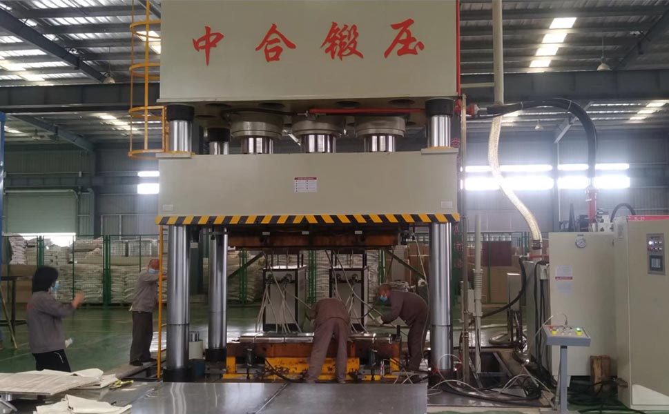 玻璃钢模压液压机_1500吨油压机_玻璃钢电缆桥架成型设备