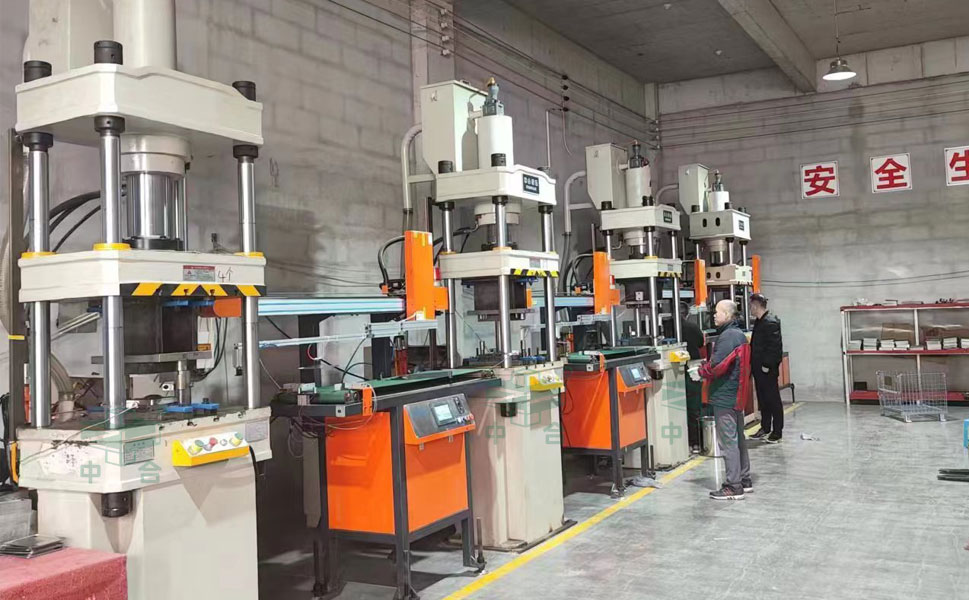 100吨厨具配件成型液压机-不锈钢拉伸生产线