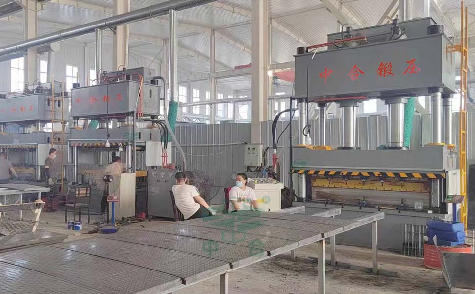 玻璃钢盖板液压机-电网盖饭热压成型设备