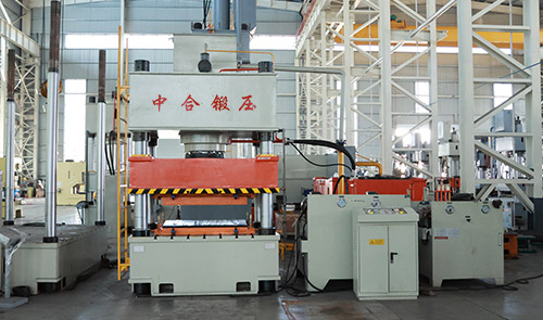 冲压不锈钢垃圾箱外壳成型液压机_500吨四柱液压机