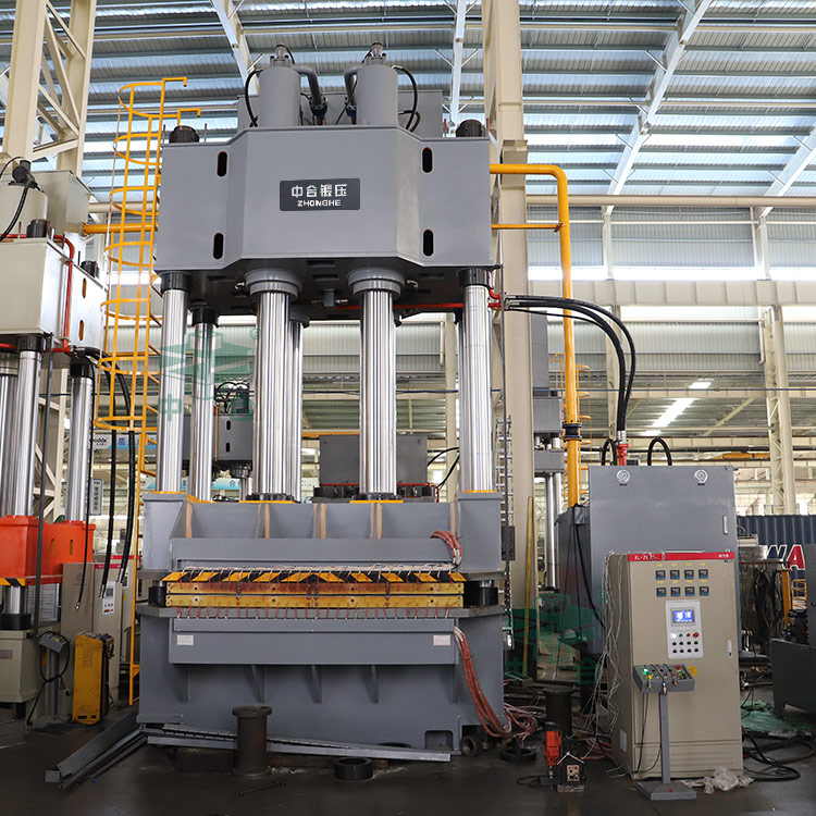 1000吨四柱液压机带加热板.jpg 1000吨四柱液压机带加热板.jpg