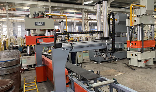 630吨锚杆托盘自动化生产线-630t三梁四柱液压机