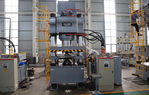 铁硅铝磁芯粉末成型设备-800吨四柱液压机