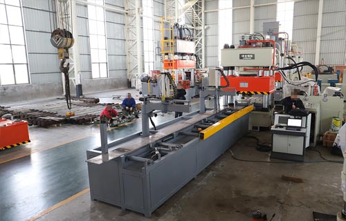 锚杆托盘生产线-630吨三梁四柱液压机