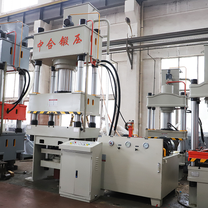 500吨四柱液压机带液压垫