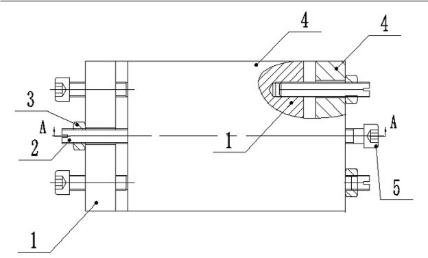 深压纹液压机的一种可公开的专利---可调等高块(图1)
